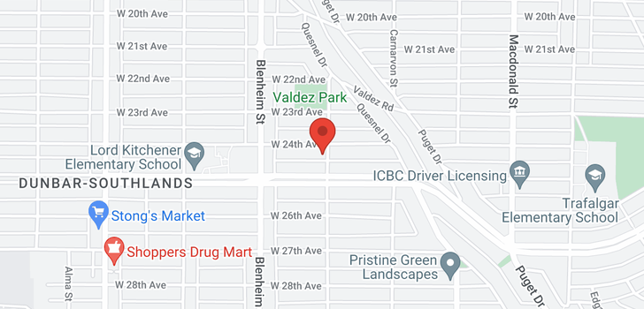 map of 3206 W 24TH AVENUE